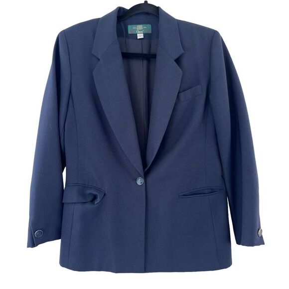 Orvis Blazer Classic One Button Navy Blue Career Academia Women’s Size 6 - Picture 1 of 7
